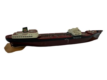 Vintage Texaco North Dakota Toy Promotional Model Tanker Oil Ship 1962