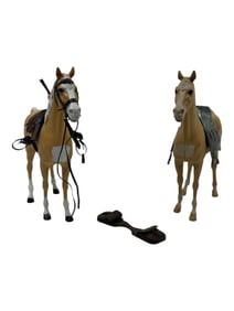 Vintage Original Marx Best of the West Johnny West Thunderbolt, Palomino Horse Collection Lot