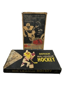Vintage Gotham Slide-Action Electric Hockey with Magnetic Puck & Electric Super Bowl Collection Lot