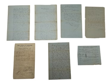 US Historical Documents Court New Orleans 1800's