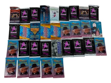Vintage Trading Card Mint Condition Sealed Packs Collection Lot of 30