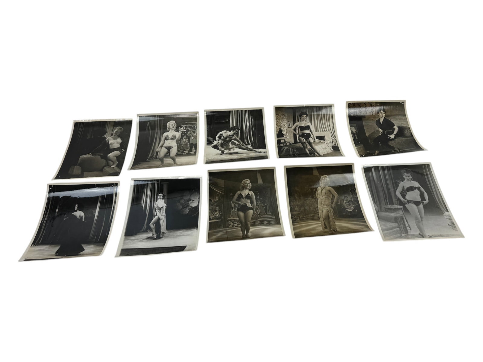 Vintage 1950's Original Burlesque Nude Pin up Model Risque Photo 8x10 Black & White Photographs: Vintage 1950's Original Burlesque Nude Pin up Model Risque Photo 8x10 Black & White Photographs