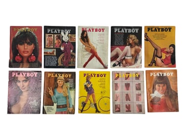 Vintage Playboy Magazine Collection Lot of 10