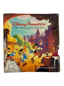 Vintage Disney Animation The Illusion of Life Special Edition Signed by Frank Thomas & Ollie Johnson