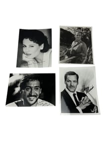 Vintage Movie Actor Actress Signed Photo Collection Lot 8"x10"