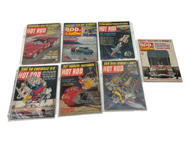 Vintage Hot Rod Automotive Car Magazine Collection Lot of 7