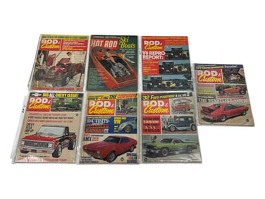 Vintage Hot Rod Automotive Car Magazine Collection Lot of 7