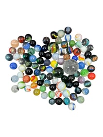 Vintage Glass Marble Collection Lot