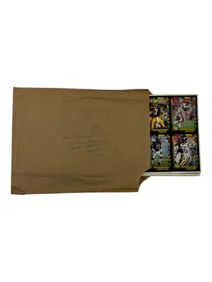 Vintage NFL 1991 Premier Edition Gold Line Collectibles Uncut Wild Card Elway Sheets