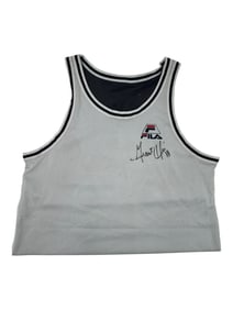 Vintage Grant Hill Basketball Signed Fila Jersey