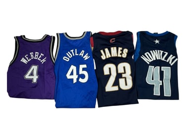 Vintage Basketball Jersey Magic, Kings, Cleveland, Dallas Collection Lot