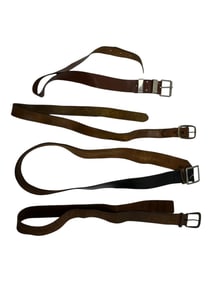 Vintage Leather Belt Collection Lot of 4
