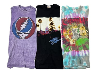 Vintage T Shirt, Grateful Dead, Hotel California, Cypress Hill Collection Lot