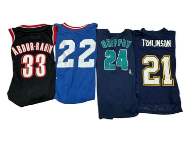 Vintage Sports Jersey, T-shirt Basketball Football Collection Lot