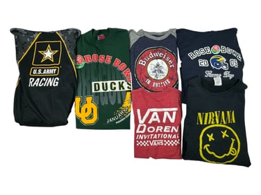 Vintage Sports T-shirt, Long Sleeve Sweater Collection Lot