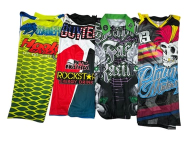 Vintage Sports Jersey Shirt Stupid Fast Racing, Zombiefish, Rockstar, Platinum Collection Lot