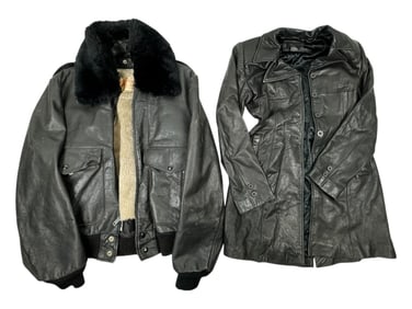 Vintage Leather Jackets Frenchie & Excelled Bomber Jacket