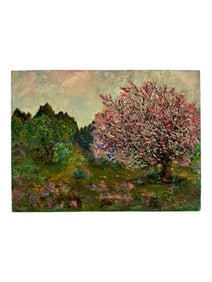 Vintage Oil on Canvas Painting 1955