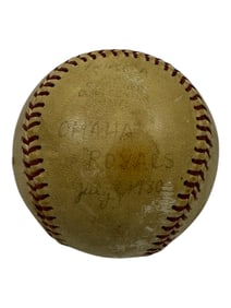 Vintage 1980 Omaha Royals Signed Baseball