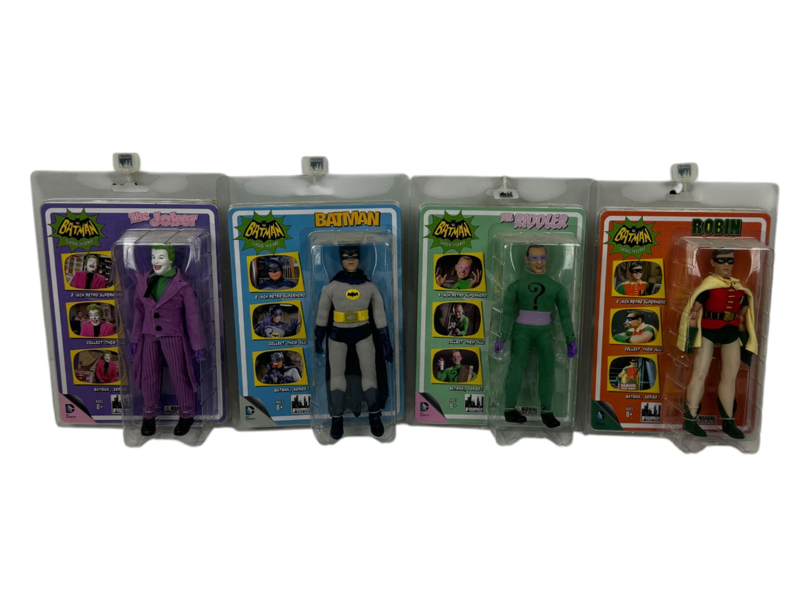 Vintage Batman Classic TV Series Action Figures 8" Batman, Robin, Joker, Riddler Collection Lot (1 of 9)