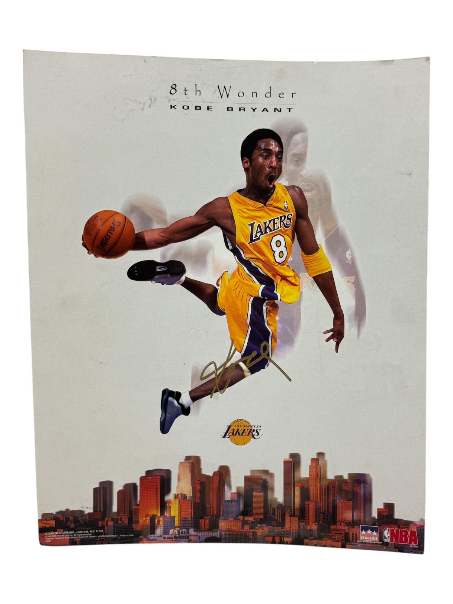 2002 8th Wonder Kobe Bryant Signed Poster (1 of 3)