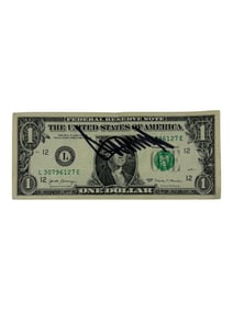 Donald Trump Signed One Dollar Bill