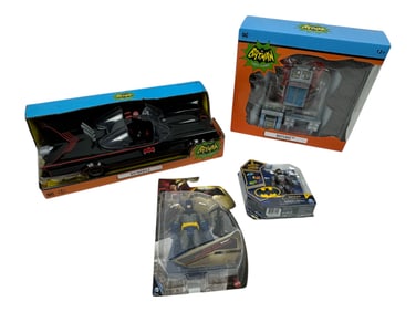 DC McFarlane Toys Figure Batmobile, Batcave Collection Lot