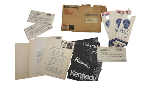 Kennedy Political Flyer Campaign Political Collection Lot