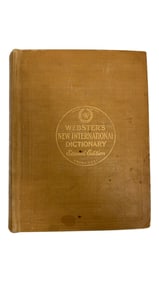 Vintage 1943 Webster's New International Dictionary 2nd Edition