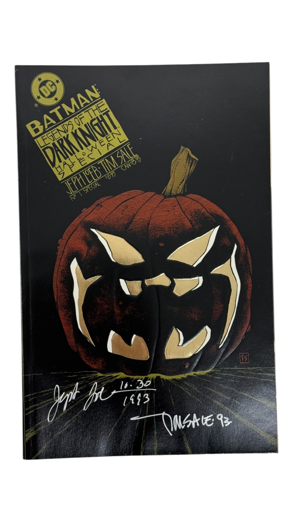 Batman Legends of the Dark Knight Halloween Special #1 Signed by Jeph Loeb & Tim Sale 1993 Comic (1 of 4)