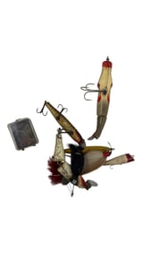 Vintage Antique Fishing Lure Bait Collection Lot