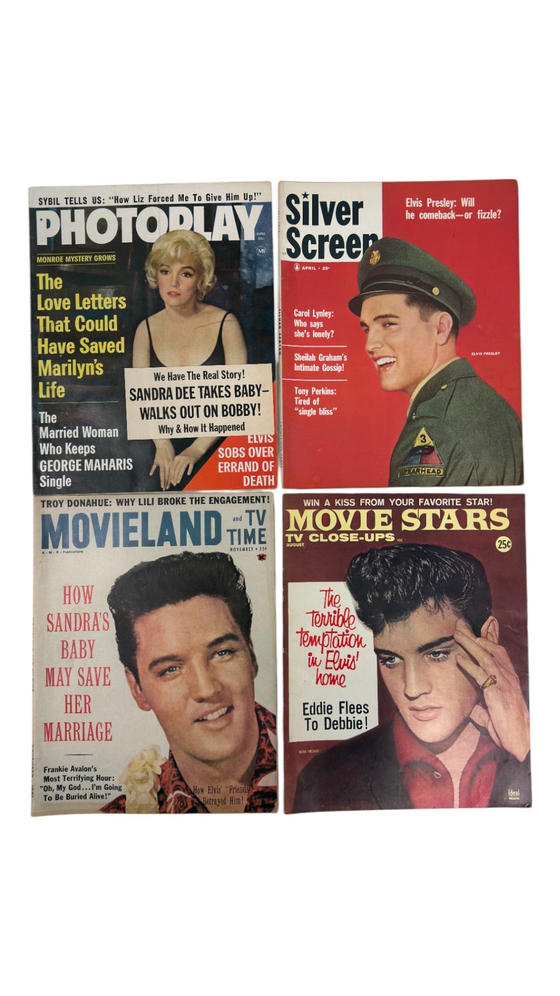 Vintage Elvis Presley Marilyn Monroe Rare Magazine Collection Lot (1 of 3)