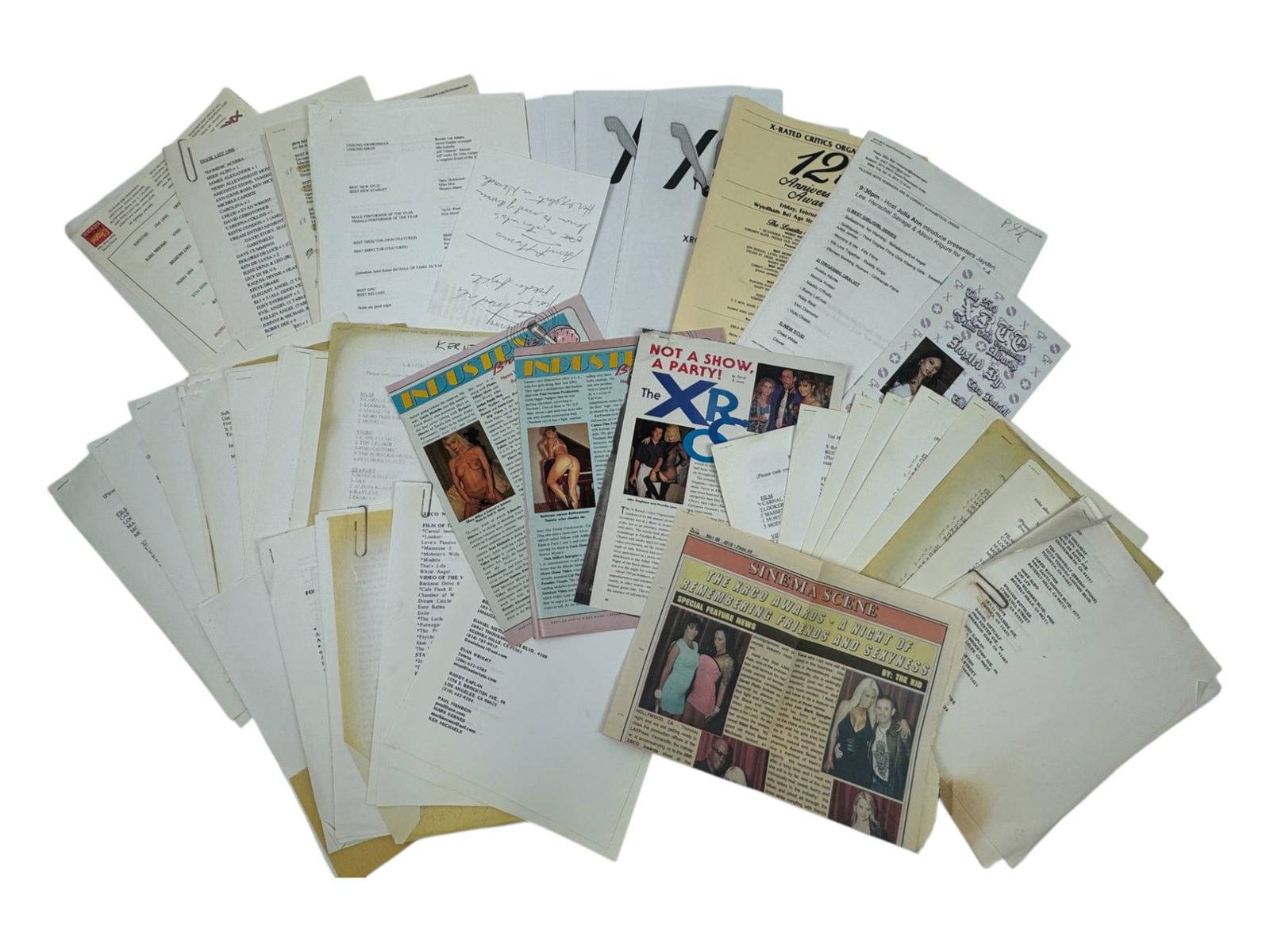 Vintage Adult FIlm X Rated Production Paperwork Collection Lot (1 of 6)