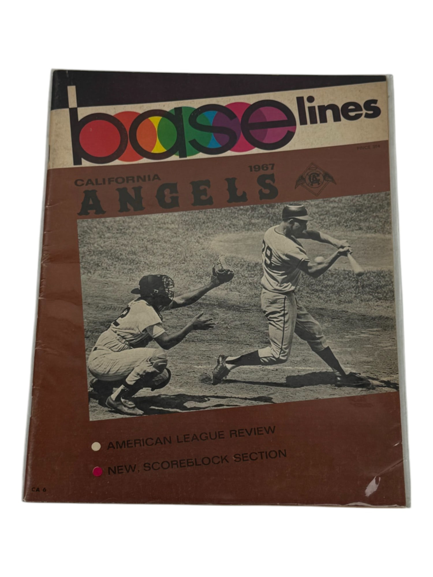 1967 Reggie Jackson First HR Program Kansas City Athletics vs. California Angels Baseball Magazine (1 of 2)