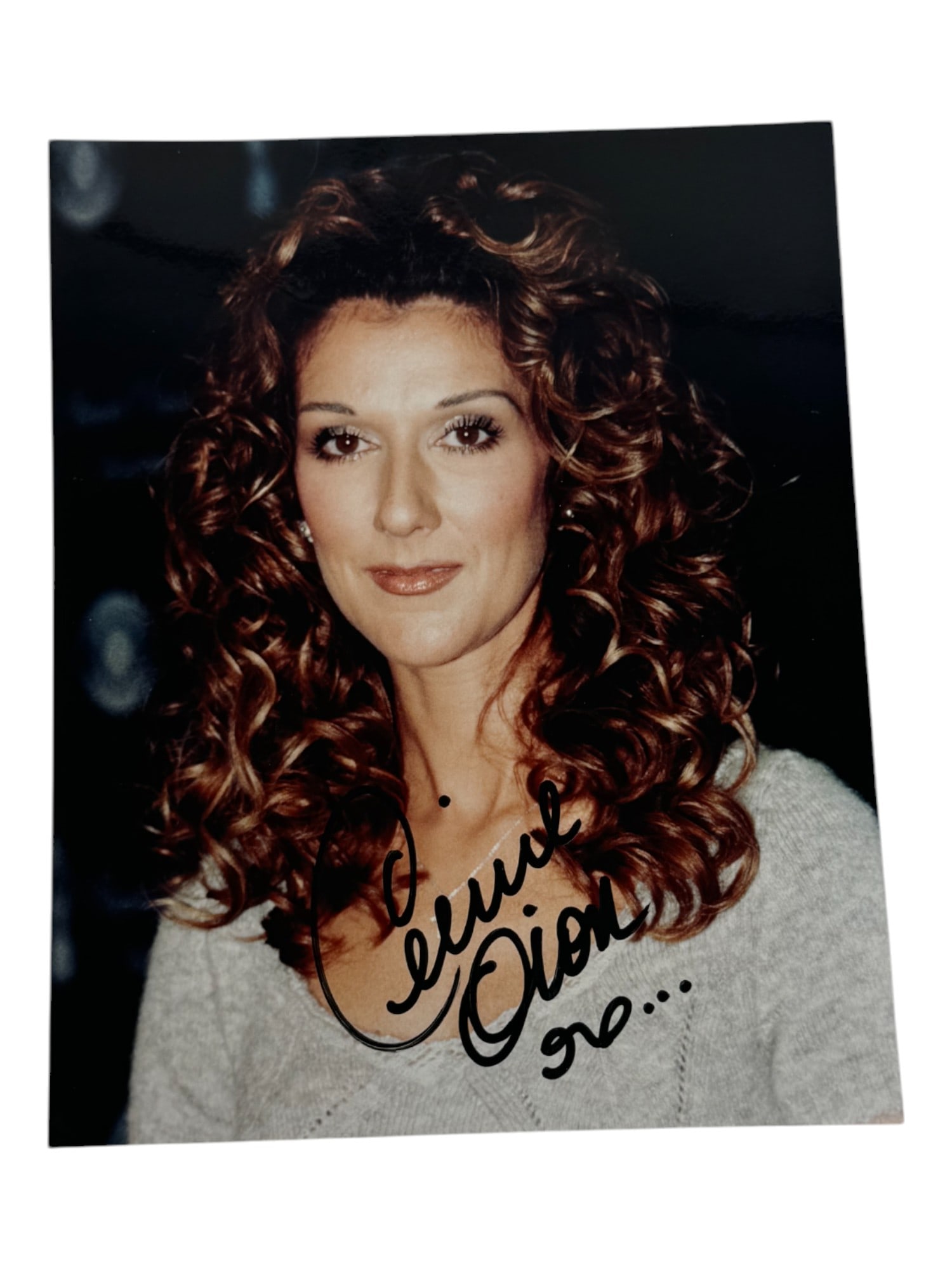 Celine Dion Signed 8"x10" B&W Photo (1 of 3)