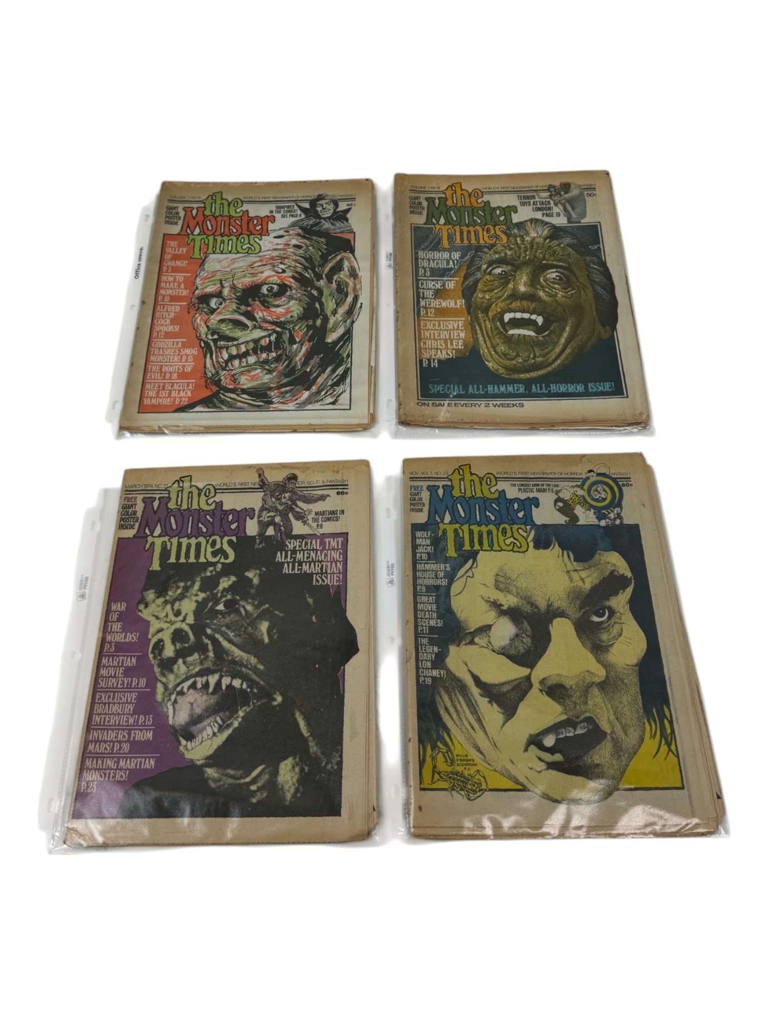 The Monster Times Vintage Horror Sci-Fi Newspaper Collection (1 of 3)
