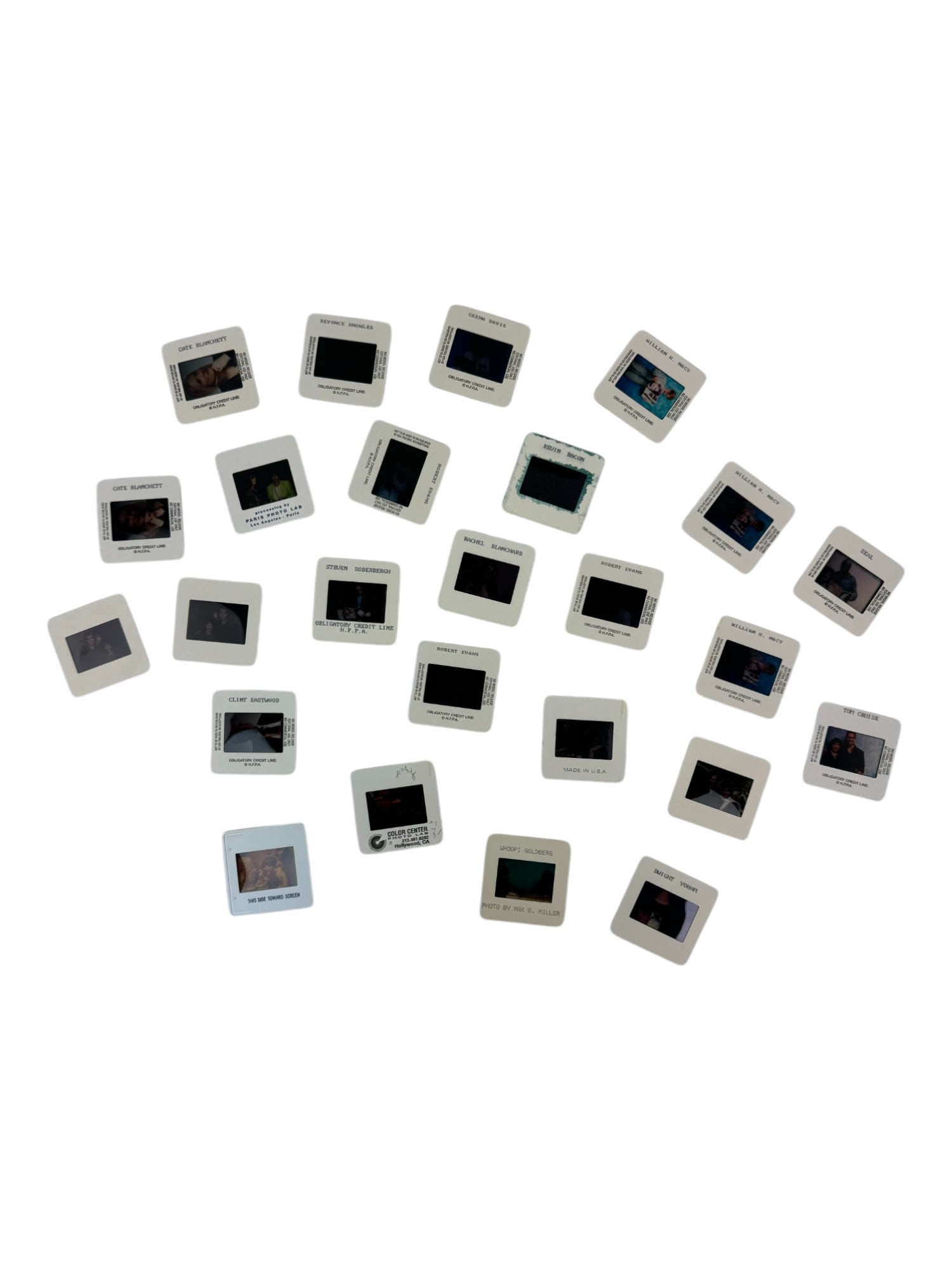 Hollywood Foreign Press Celebrity Actor 35MM Color Slide Photo Negative Collection (1 of 5)