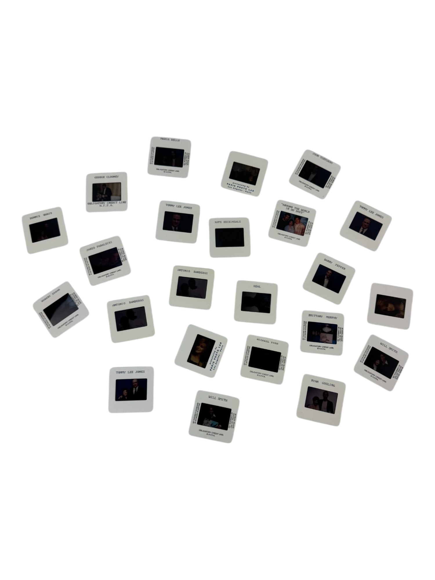 Hollywood Foreign Press Celebrity Actor 35MM Color Slide Photo Negative Collection (1 of 5)