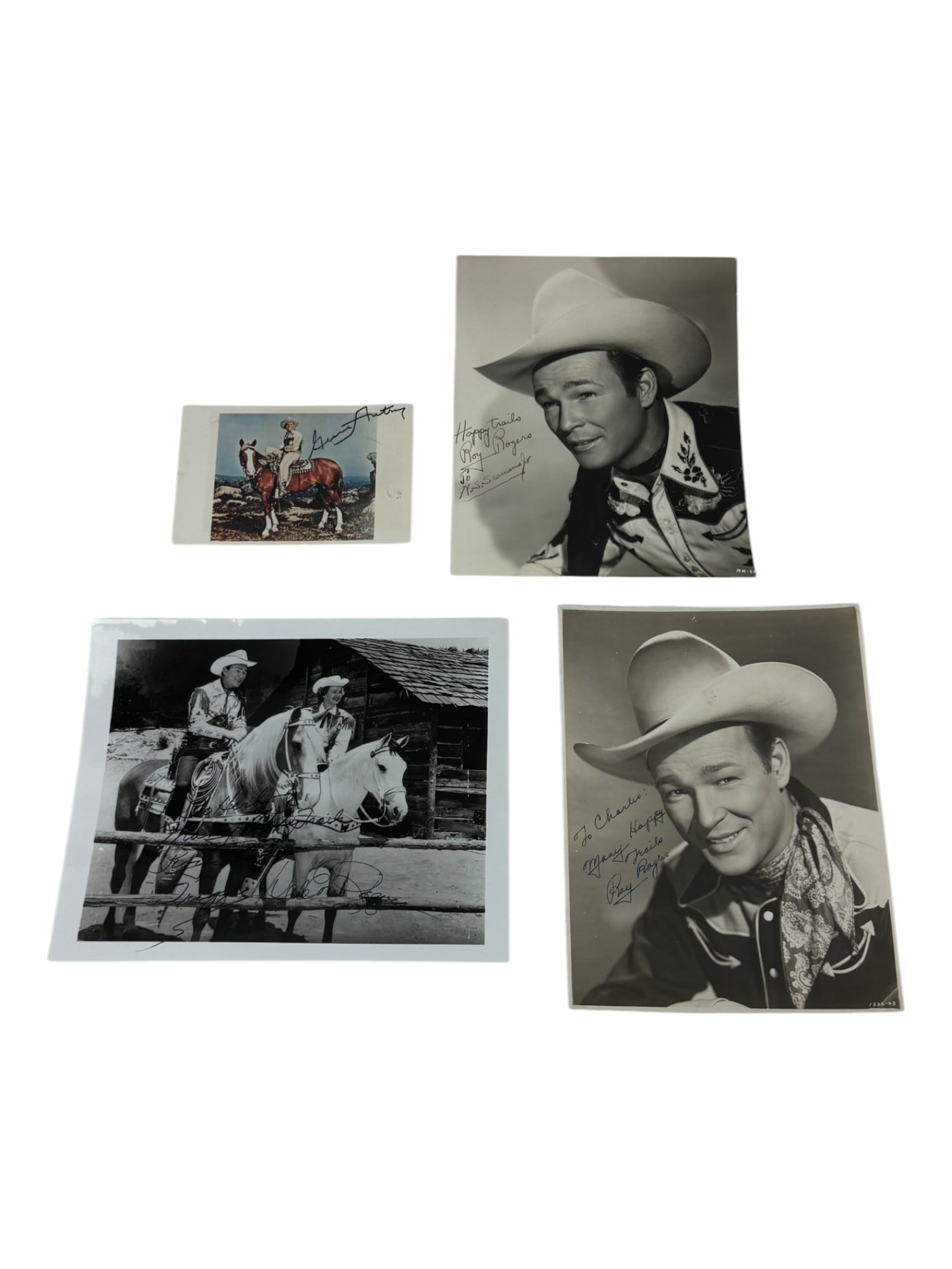 Gene Autry & Roy Rogers Hollywood Actor Signed 8"x10" Photo Collection (1 of 7)