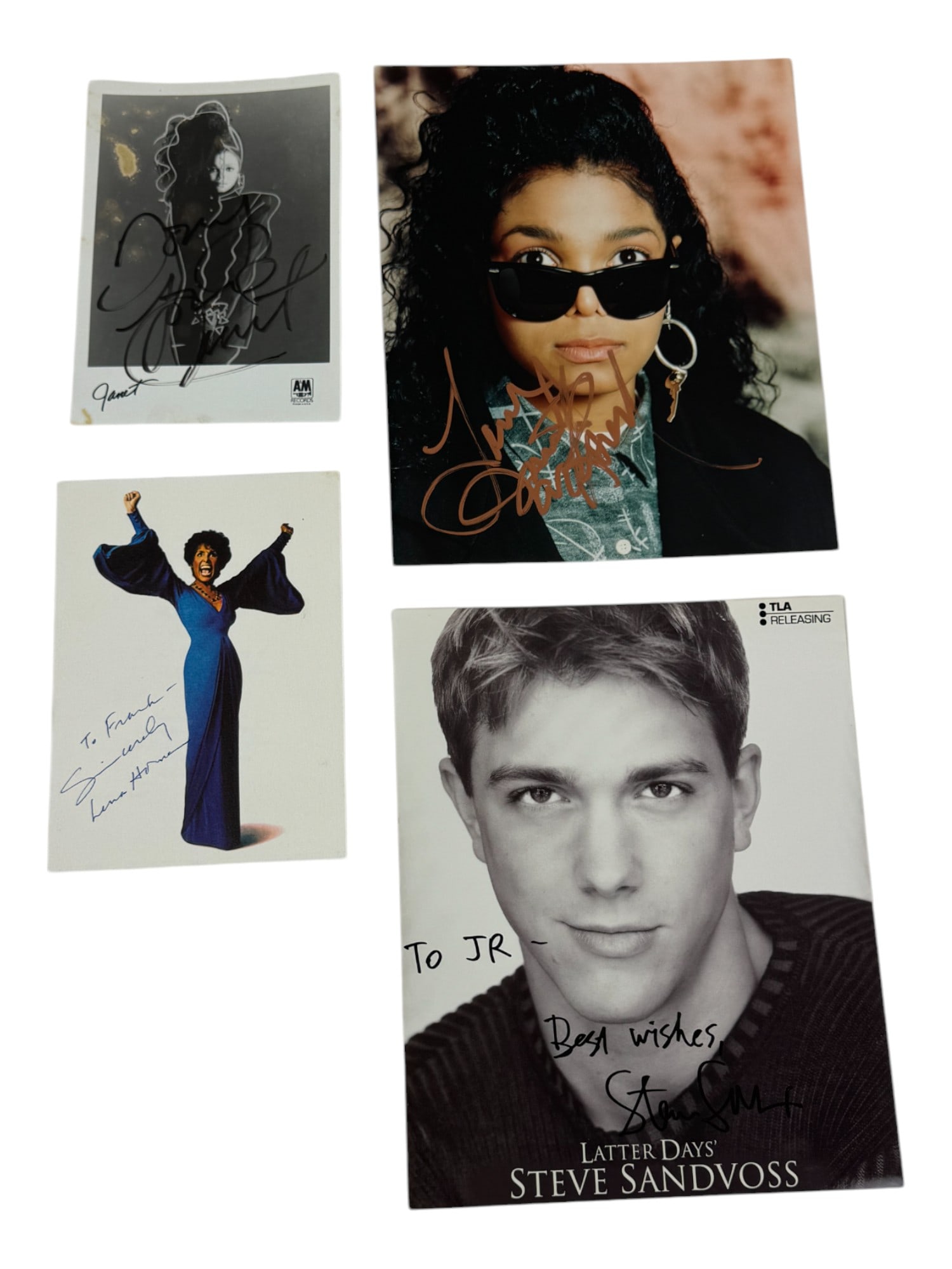 Lena Horne, Steve Sandvose, Janet Jackson Hollywood Actor Signed 8"x10" Photo Collection (1 of 6)