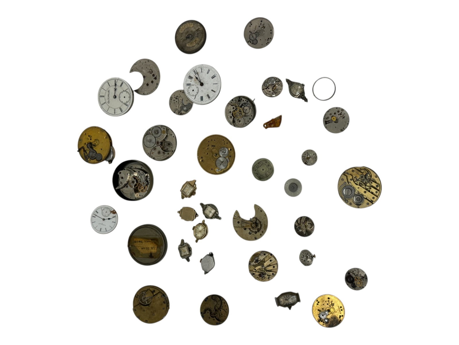 Vintage Antique Watch Part Collection Lot: Vintage Antique Watch Part Collection Lot