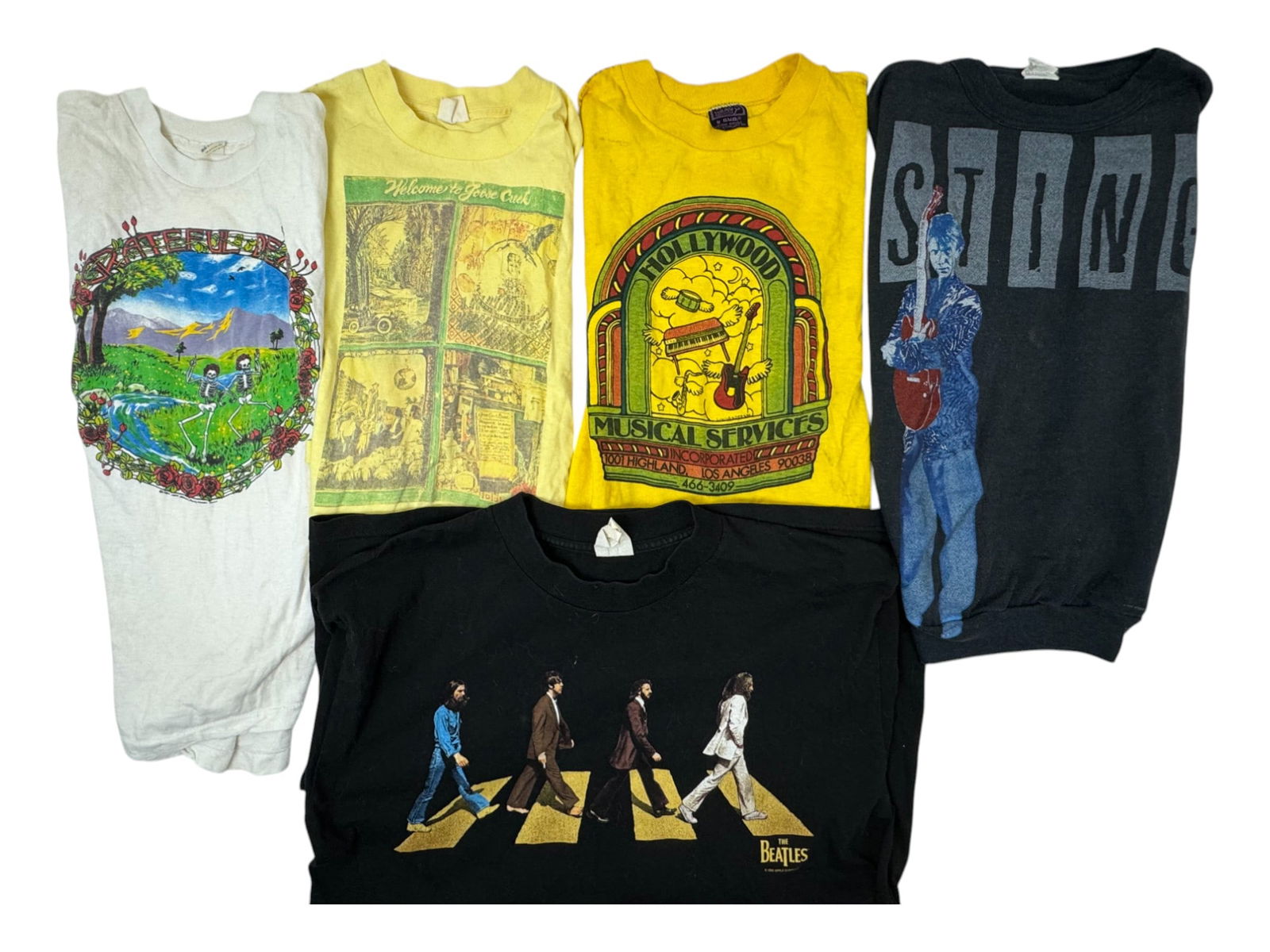 Vintage T-shirt Greatful Dead, Beatles Collection Lot (1 of 4)