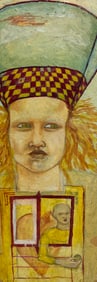 Vintage Oil on Wood Panel Painting