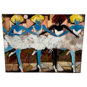Susan Manders - "Tutus and Piouettes" Ink on Canvas Limited Edition Artist Proof