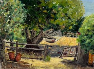 Vintage Oil on Canvas Painting Signed Bottom Right