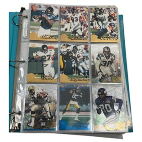 NFL Football Trading Card Collection Binder Lot