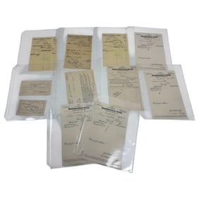 Vintage Receipts and Collections Antique Paper Collection Lot