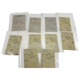 Vintage Receipts and Collections Antique Paper Collection Lot