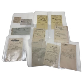Vintage Receipts and Collections Antique Paper Collection Lot