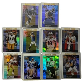 2001 NFL Football Bowmans Rookie Trading Card Collection Lot